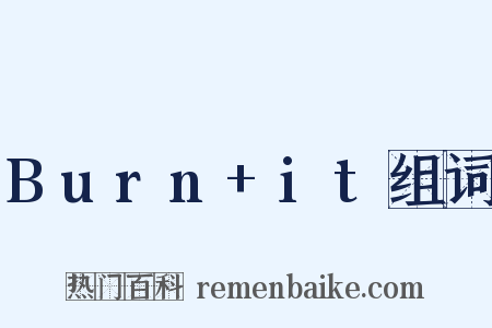 Burn+it组词是什么意思的图片